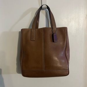 Vintage Coach Tan Leather Purse